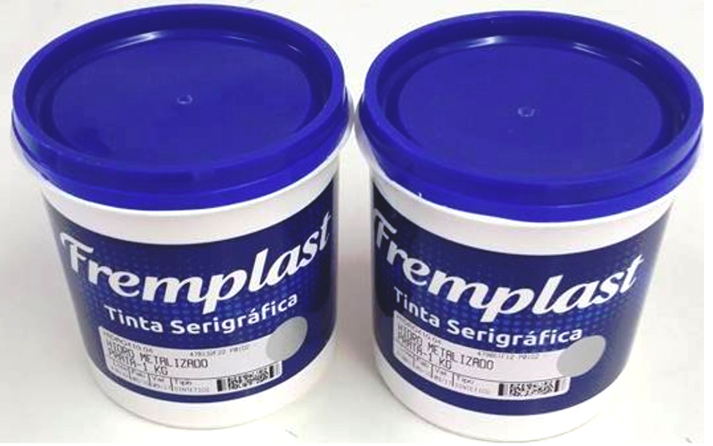 Tinta Metalizado Ouro Ou Prata Fremplast 1 Kg Serigrafia