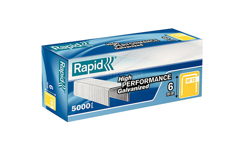 Agrafes Rapid 13/ 6 mm cx. 5000 galvanizado